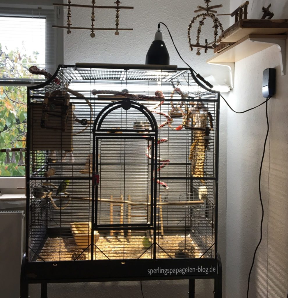 UVLampe für die Beleuchtung von Vogelvolieren
